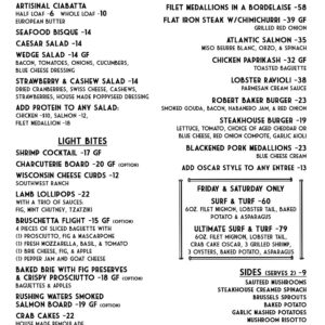 BAKER HOUSE DINNER MENU may 2026 two BAKER HOUSE DINNER MENU may 2026 two