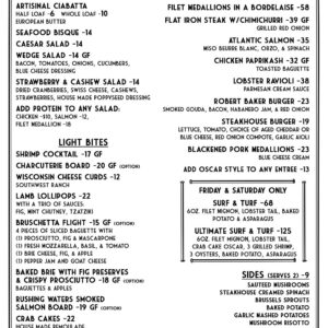 BAKER HOUSE DINNER MENU 19 june 2026 copy